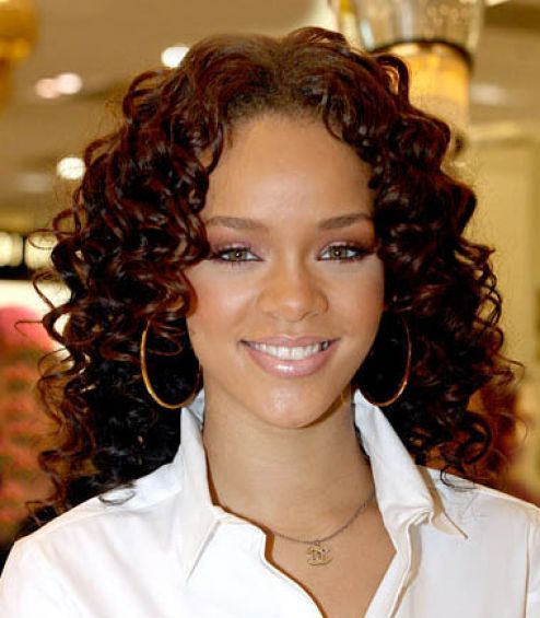 Black Spiral Perm Hairstyle
