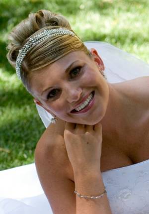 funky wedding hairstyles. Wedding Hairstyle With A White