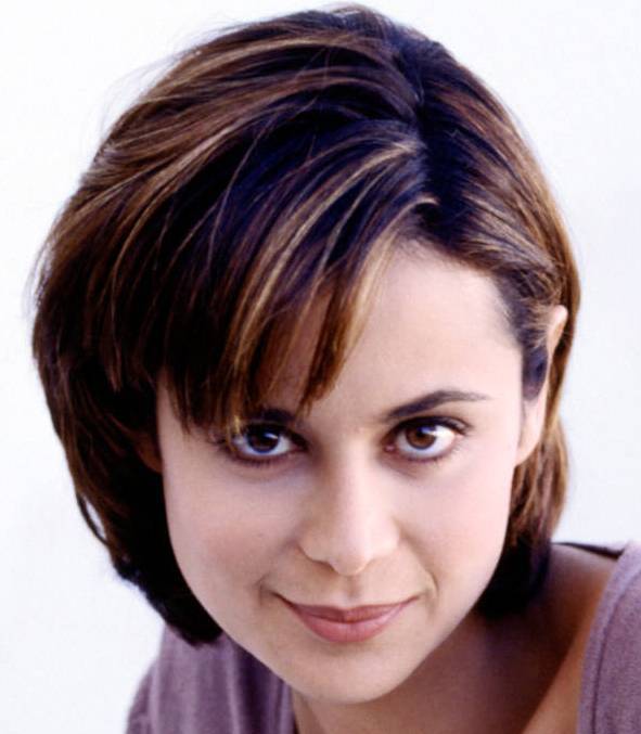 ... American television actress Catherine Bell with her short hairstyle