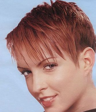  Short Hairstyles on Girl With Smiling Looks And Very Short Emo Haircut