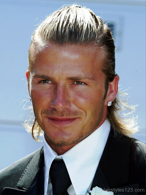 Long Hairstyle Of David Beckham