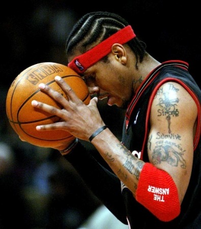 allen iverson foto. Allen Iverson Short Hairstyle