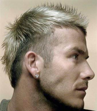 david beckham hairstyles blonde. Star David Beckham in short