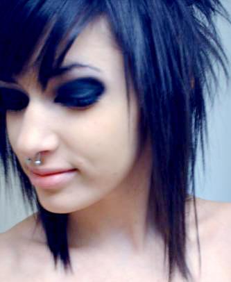 Emo Hairstyles With Full Fringe. Short Emo Hairstyle