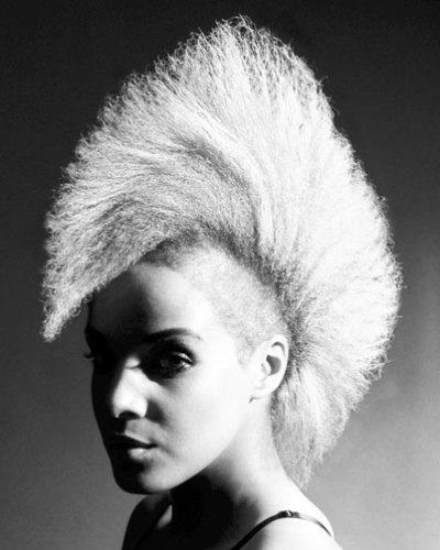 Punk-Afro Hairstyle