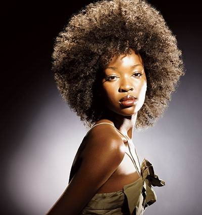 Round Shaped Afro Hairstyle