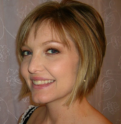 Short Angled Bob Hairstyle