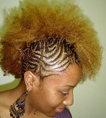 Lovely Braided Mohawk Hairstyle