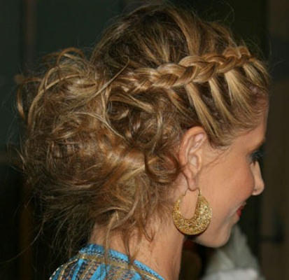 Updo Braid Hairstyle