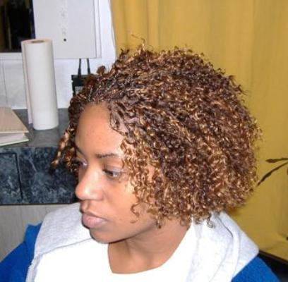 Micro Braids Curly Hairstyle