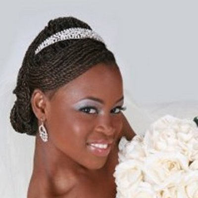 Micro Braids Wedding Hairstyle