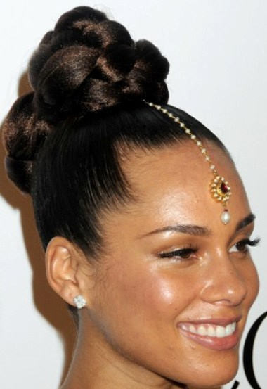 Alicia with High Updo Hairstyle