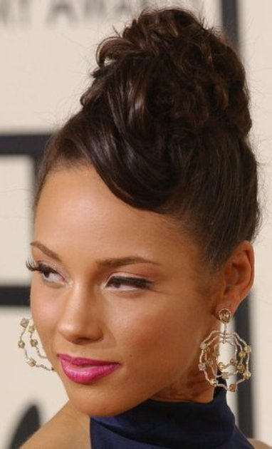Alicia Keys Party Hairstyle