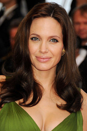 Angelina Jolie with Lovely Hairstyle