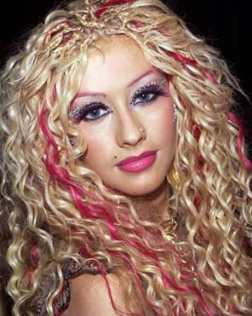 Christina Aguilera Funky Hairstyle