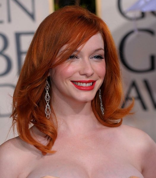 Lovely Christina Hendricks Hairstyle