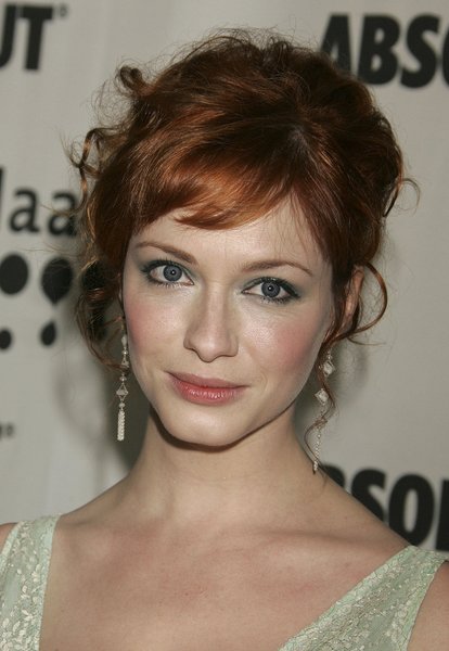 Christina Hendricks Updo Hairstyle