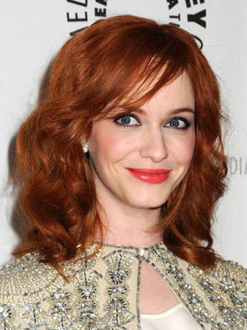 Medium Hairstyle Of Christina Hendricks