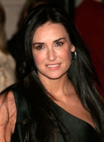 Demi Moore Black Hairstyle