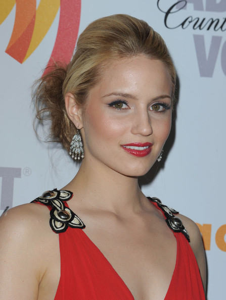 Dianna Agron Long Updo Hairstyle