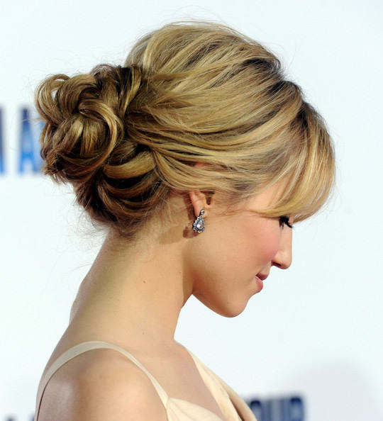 Dianna Agron Updo Hairstyle