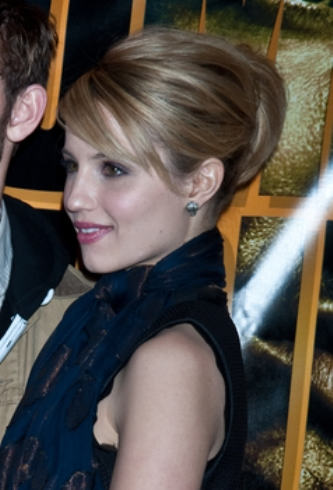 Dianna Agron Updo Hairstyle