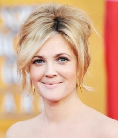 Updo Hairstyle Of Drew Barrymore
