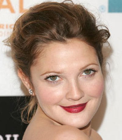 Likable Drew Barrymore Updo Hairstyle