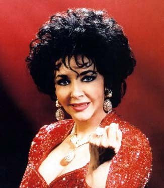 Elizabeth Taylor Afro Hairstyle