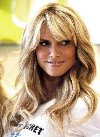 Heildi Klum Blonde Hairstyle