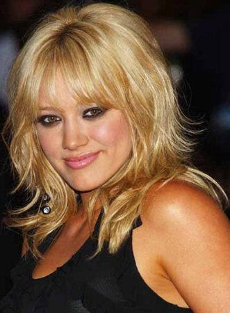 Choppy Haircut of Hilary Duff