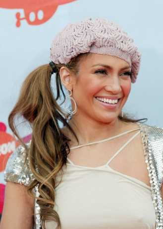 Pigtails Hairstyle Of Jennifer Lopez