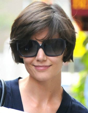 Katie Holmes Short Shaggy Haircut