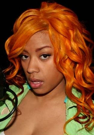 Orange Wavy Hairstyle