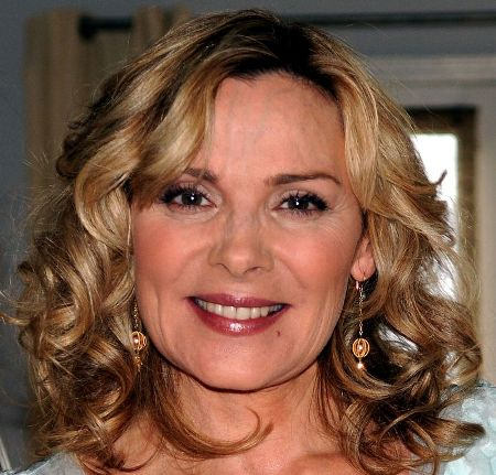 Lovely Kim Cattrall Curly Hairstyle