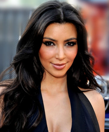 Hairstyle of Kim Kardashian
