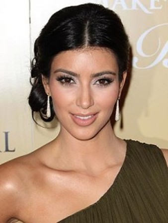 Kim Kardashian Updo Hairstyle