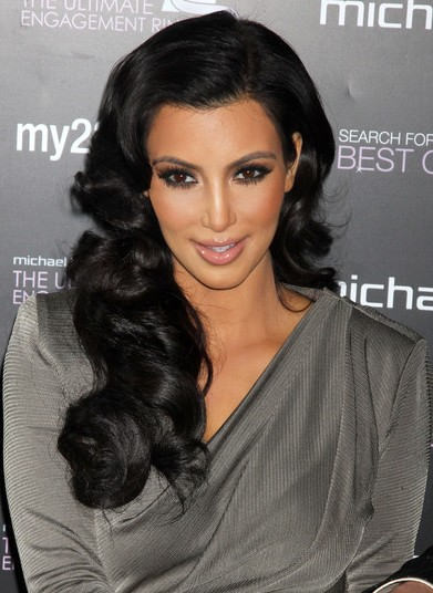 Kim Kardashian Black Hairstyle