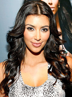 Kim Kardashian Curly Hairstyle