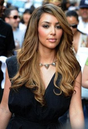 Lovely Kim Kardashian Hairstyle