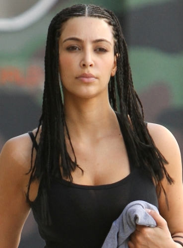 Micro Braids Hairstyle of Kim