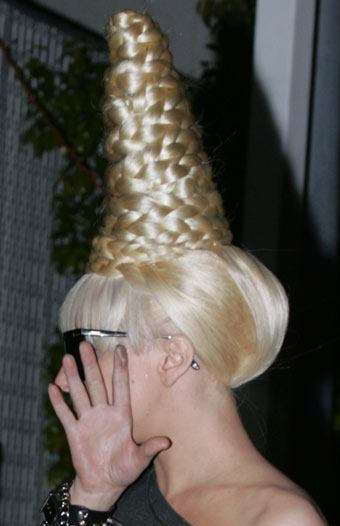 High Braids Hairstyle of Gaga