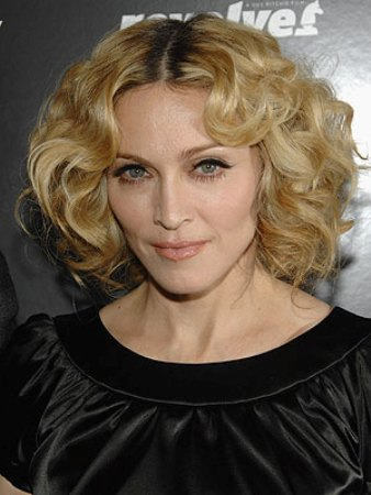 Fluffy Madonna Hairstyle