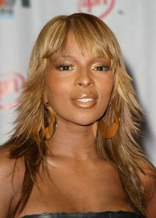 Mary J Blige Feathered Haircut