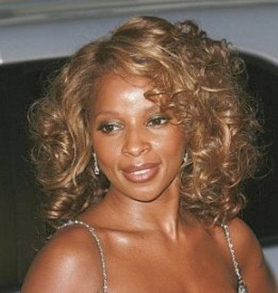 Mary J Blige Curly Hairstyle