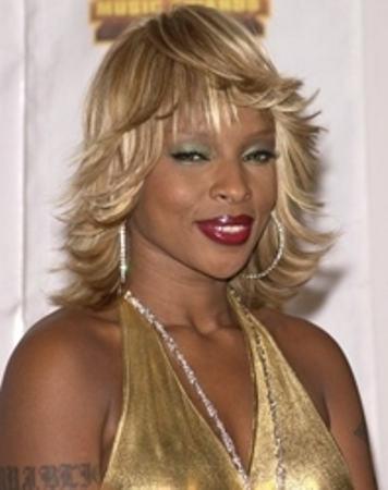 Mary J Blige Flippy Hairstyle