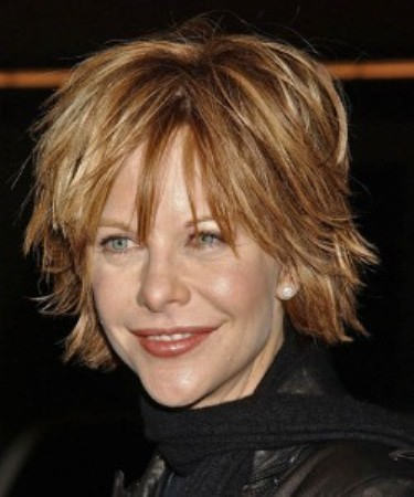 Meg Ryan Short Choppy Hairstyle