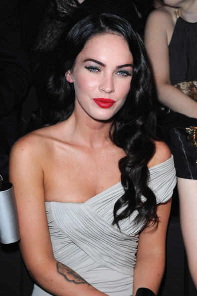 Megan Fox Black Curls Hairstyle