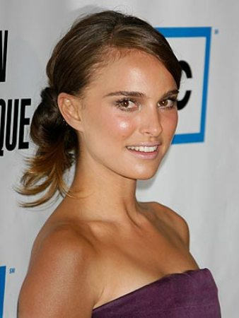 Natalie Portman Tail Updo Hairstyle