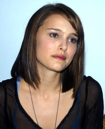 Natalie Portman Long Emo Hairstyle